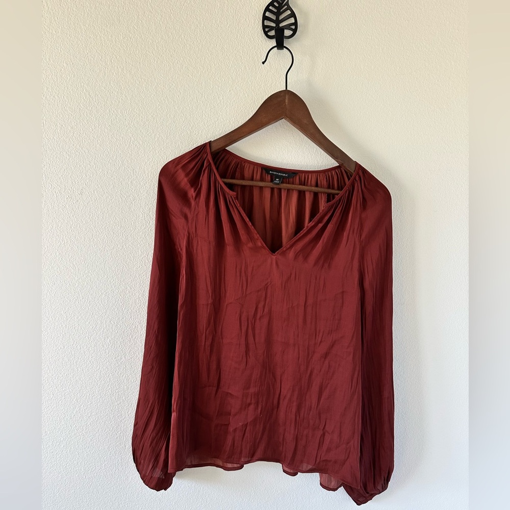 Burgundy dress shirt